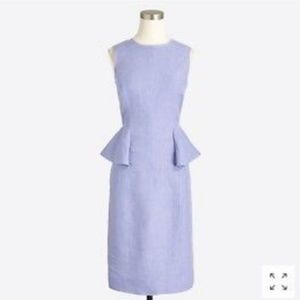 J crew Peplum linen dress